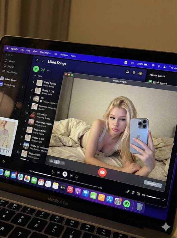 Macbook photo booth style image generated with AI